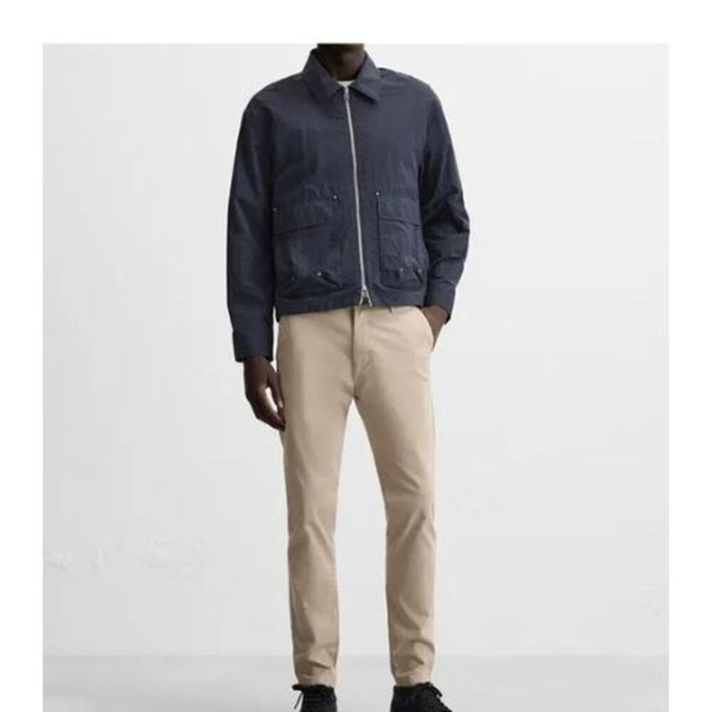 Zara Man Beige Skinny Chino Pants Size 36